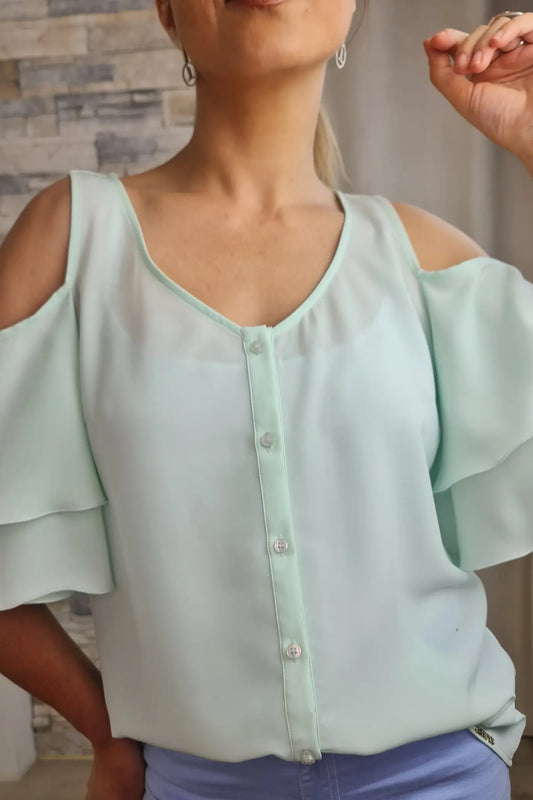 BLUSA COM OBROS DESCOBERTOS