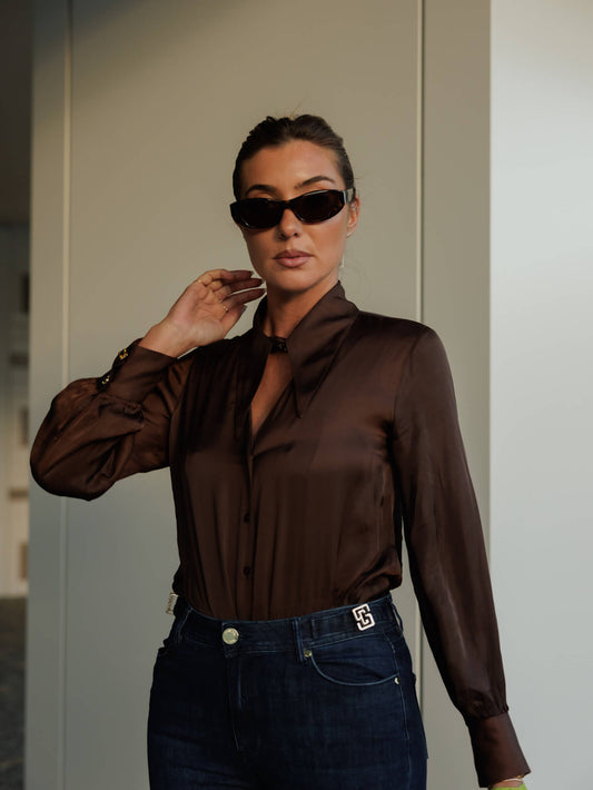 BLUSA BOTÃO BRILHANTE