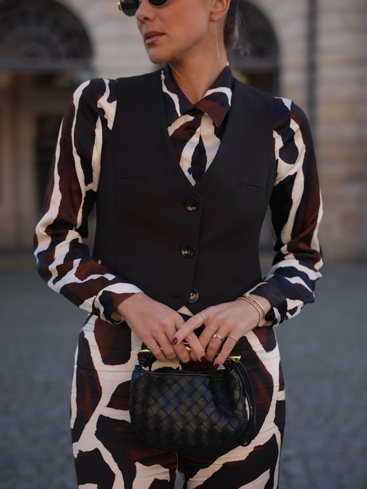 COLETE LISO CASTANHO