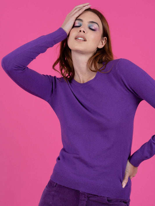 JOLOVERS Camisola malha decote redondo delle