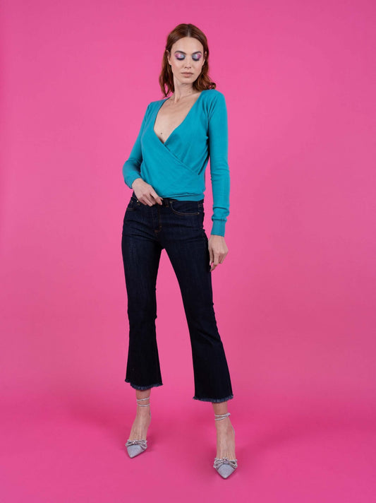 JOLOVERS Camisola malha trespassada delle