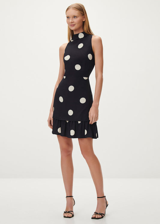 VESTIDO SEM MANGAS ÀS BOLINHAS