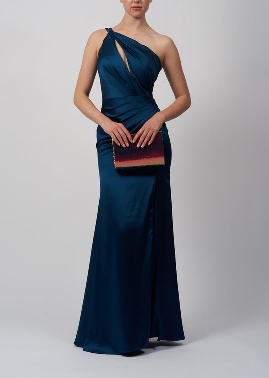 VESTIDO DE CERIMÓNIA ASSIMÉTRICO