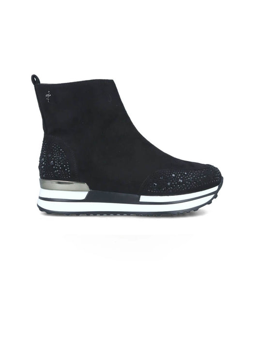 BOTIM PRETO COM BRILHANTES