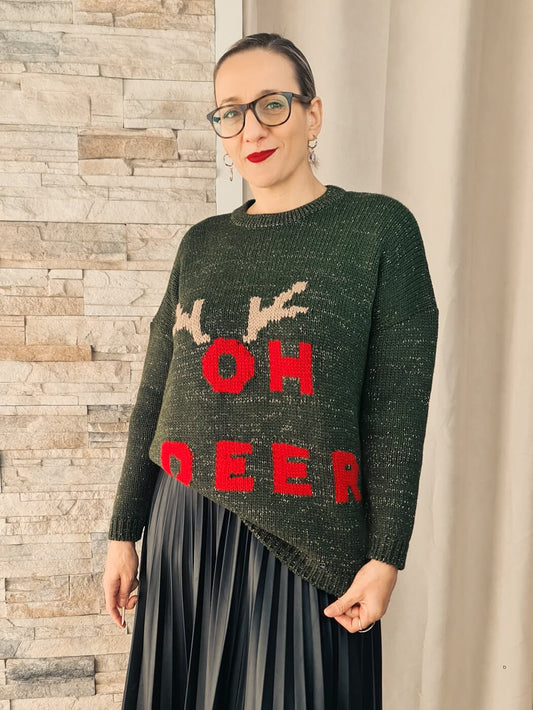 CAMISOLA "OH DEER" VERDE