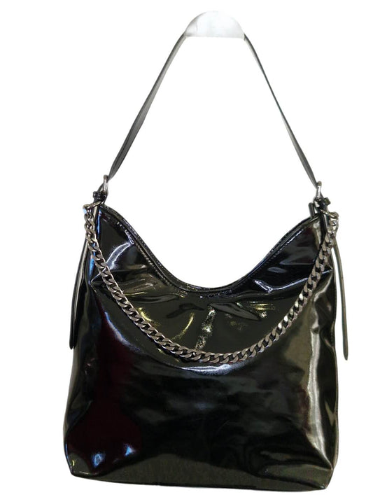 MALA DE OMBRO COM CORRENTE PRETA