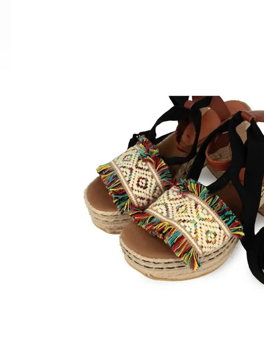 SANDÁLIA CUNHA MULTICOLOR