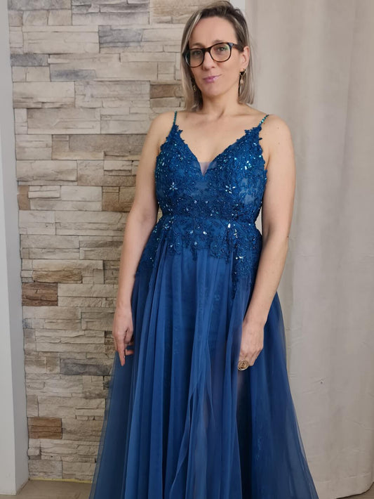 VESTIDO DE CERIMÓNIA COM TULE