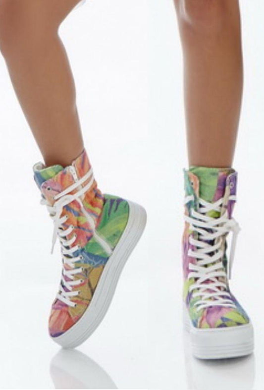 Sapatilhas c/ cano Plantas