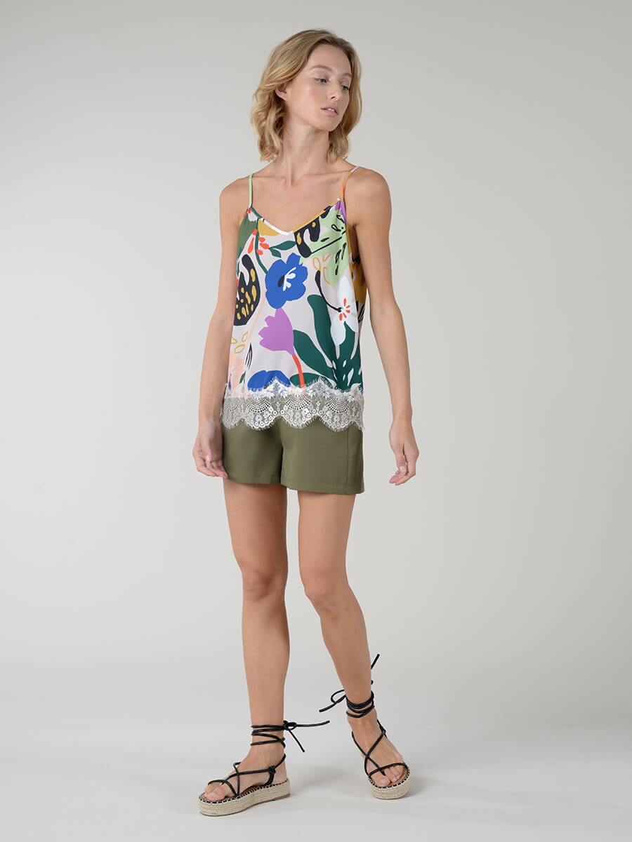 MOLLY BRACKEN Top floral MAJODI.COM