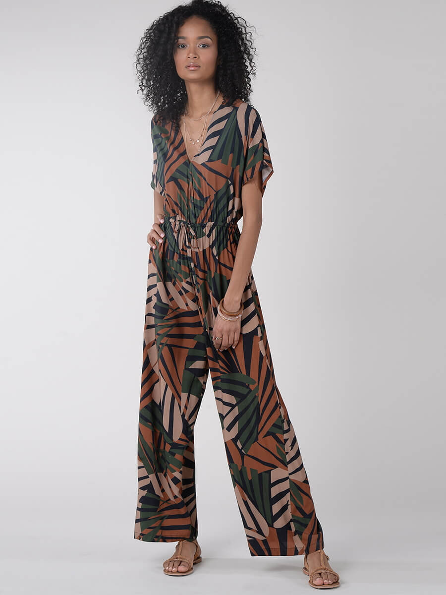 Molly Bracken Macacão estampado bamboo MAJODI.COM