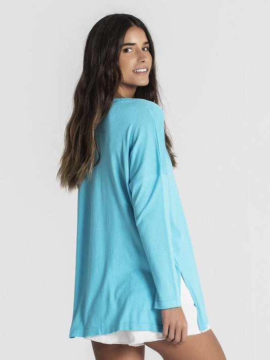 RUGA 1962 Camisola basica decote em V MAJODI.COM