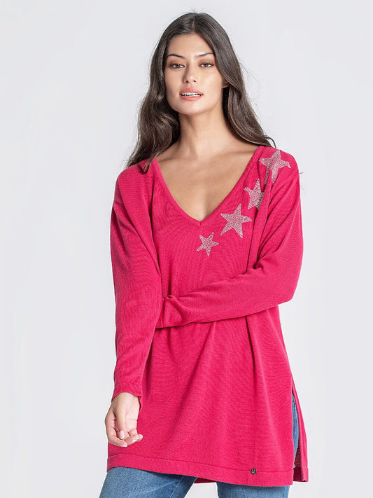 RUGA 3098 Camisola reversivel estrelas MAJODI.COM