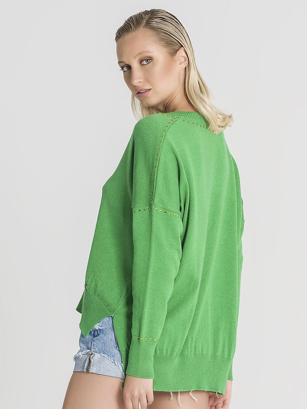 RUGA 3211 Camisola brilhantes decote JOLOVERS