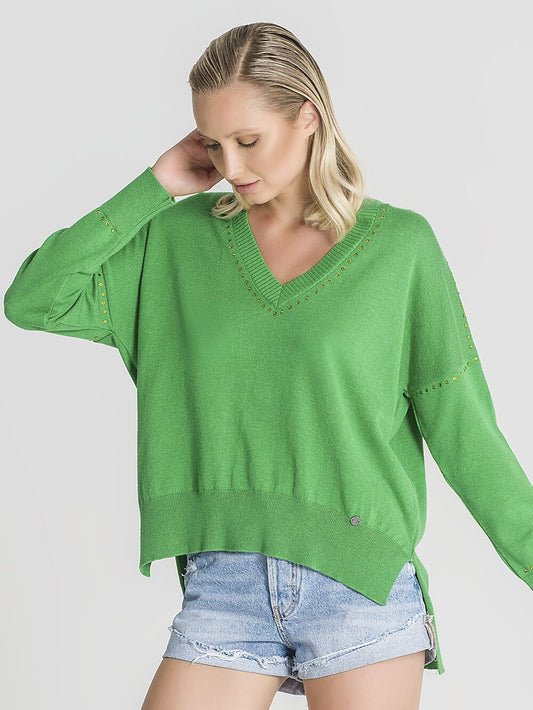 RUGA 3211 Camisola brilhantes decote JOLOVERS