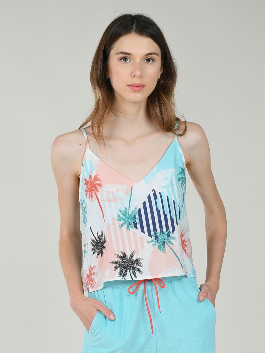 Molly Bracken Top de alcas estampado MAJODI.COM