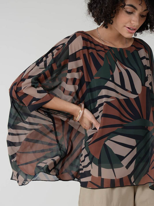 Molly Bracken Tunica estampada bamboo MAJODI.COM