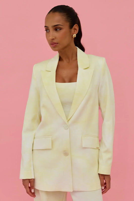 BLAZER TIE TYE AMARELADO