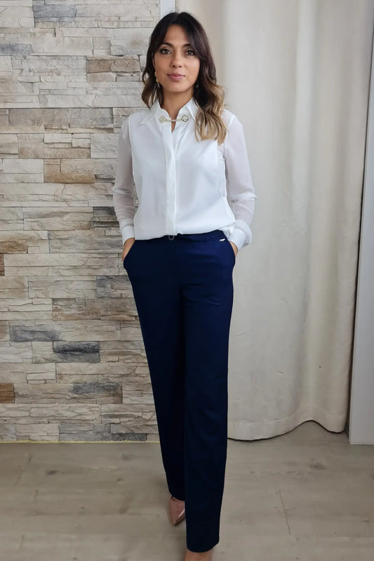 BLUSA BRANCA DUAS CAMADAS