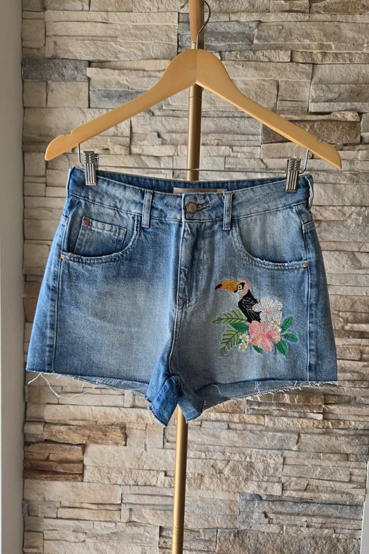 CALÇÕES DE GANGA BORDADO TUCANO