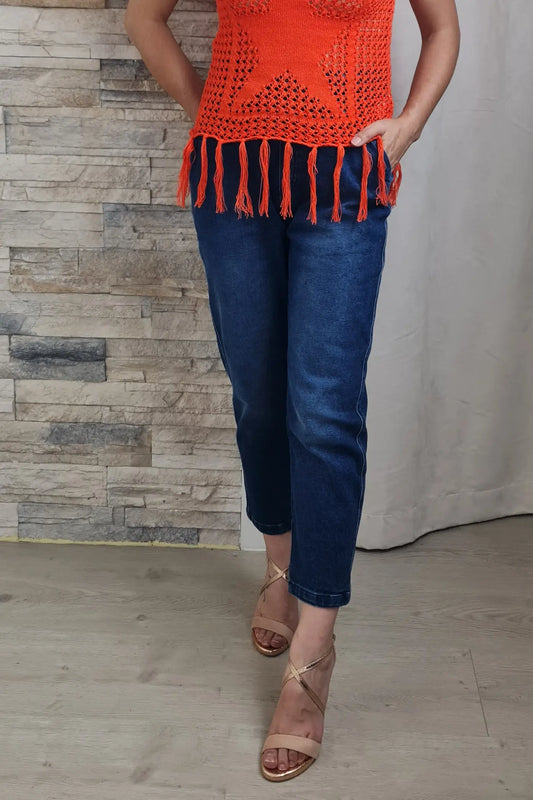 CALÇAS DE GANGA MOM