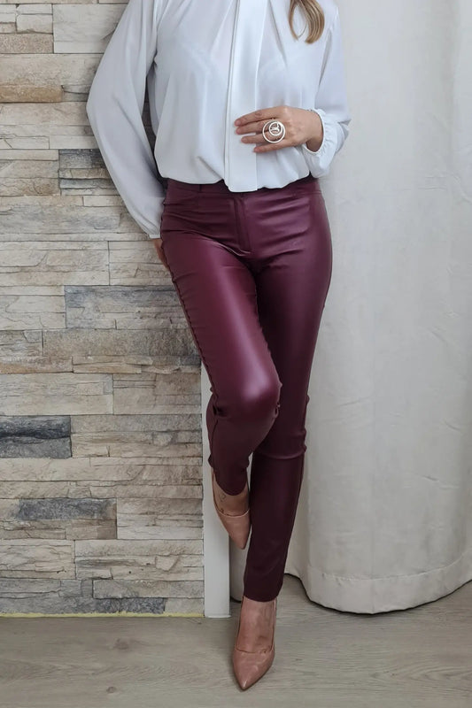 CALÇAS JUSTAS BORDEAUX