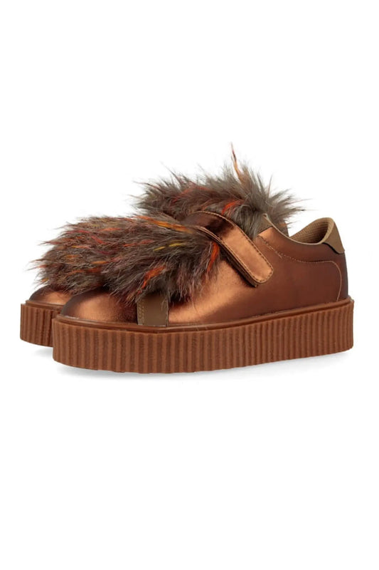 SAPATILHA COBRE C/ PÊLO AMOVÍVEL