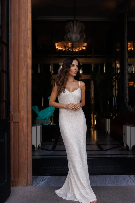 VESTIDO COMPRIDO COM COSTAS ABERTAS