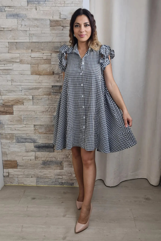 VESTIDO OVERSIZE AOS QUADRADOS