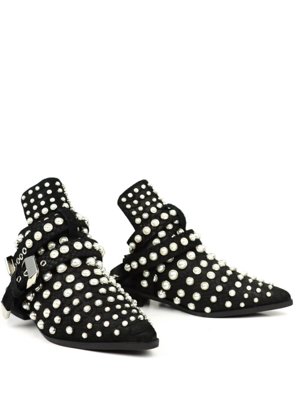 JEFFREY CAMPBELL Mule preta com tachas MAJODI.COM