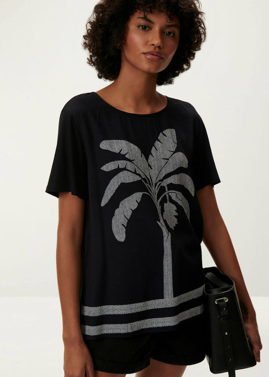 BLUSA ESTAMPADA COM PALMEIRA