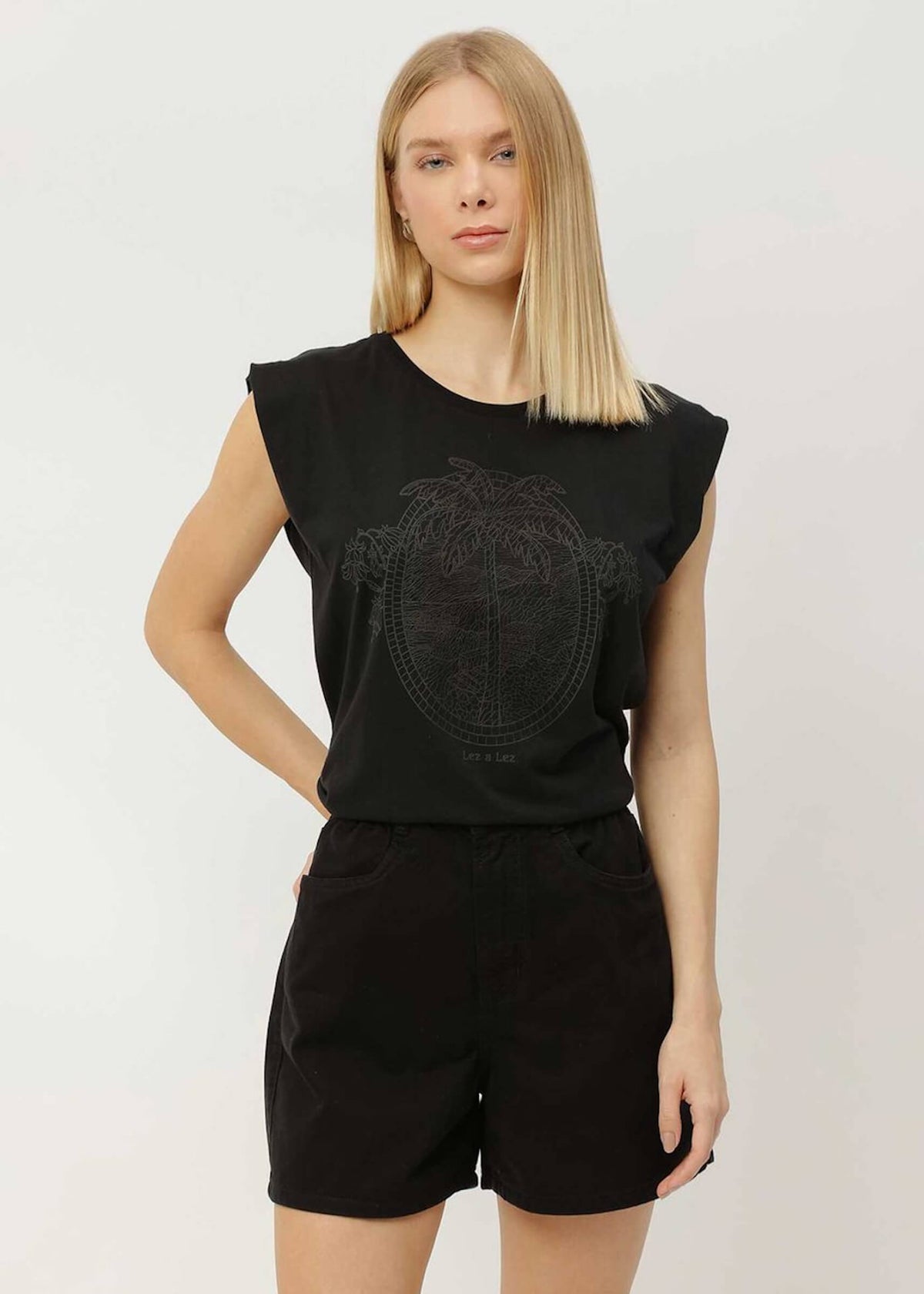 T-SHIRT MUSCLE TEE PRETA