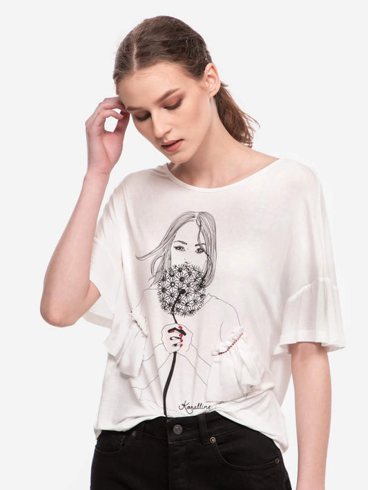 T-Shirt Flor Dente-de-Leão