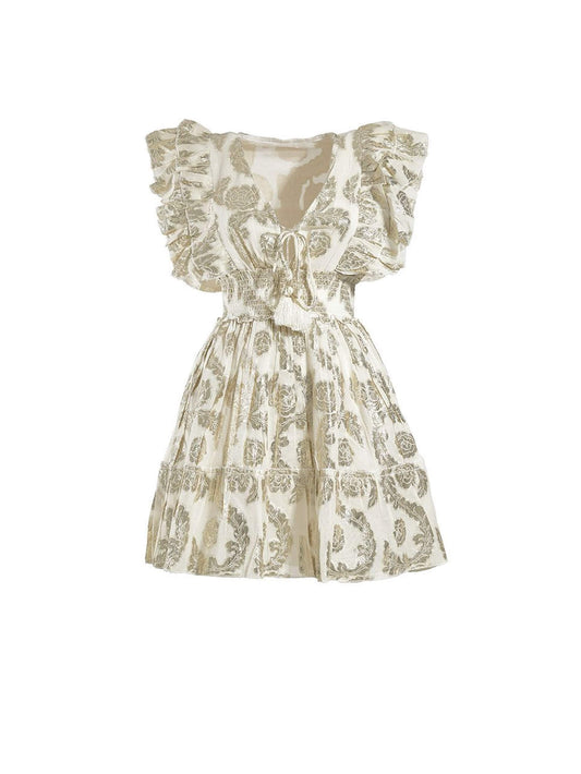 Vestido Curto Dourado