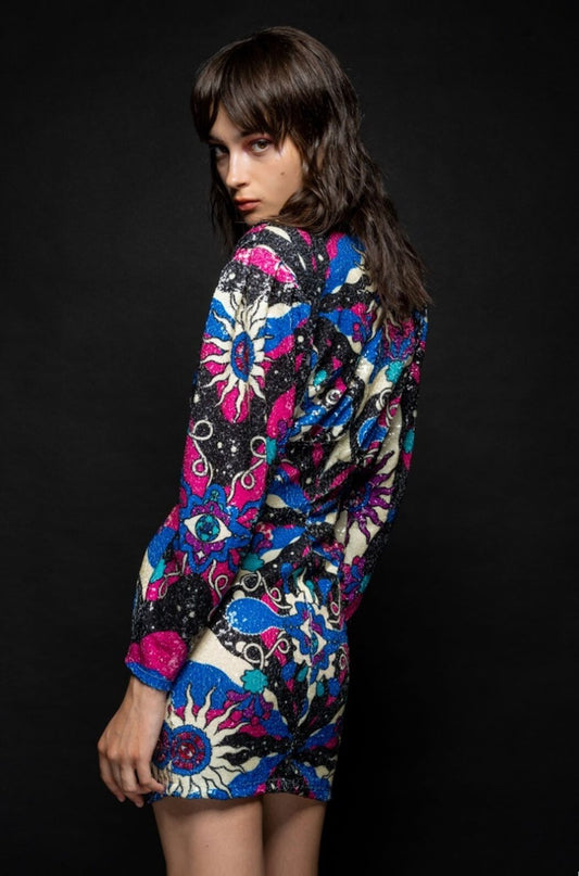 Vestido Curto de Lantejoulas