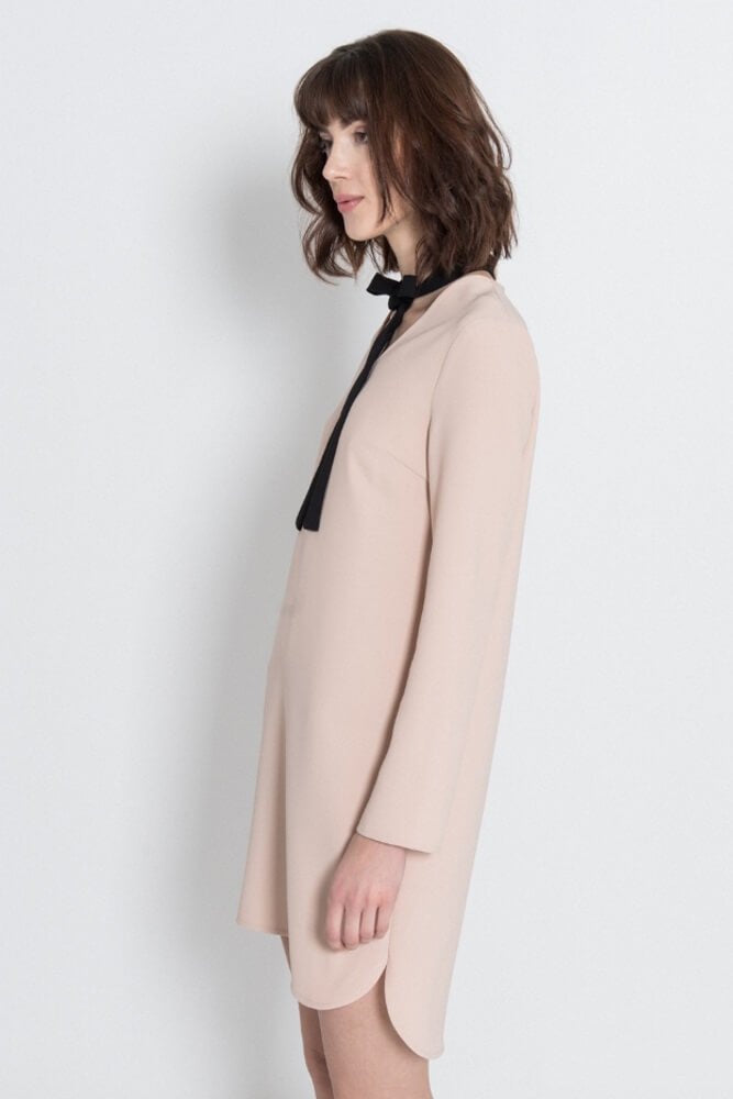 VESTIDO NUDE C/ LAÇO
