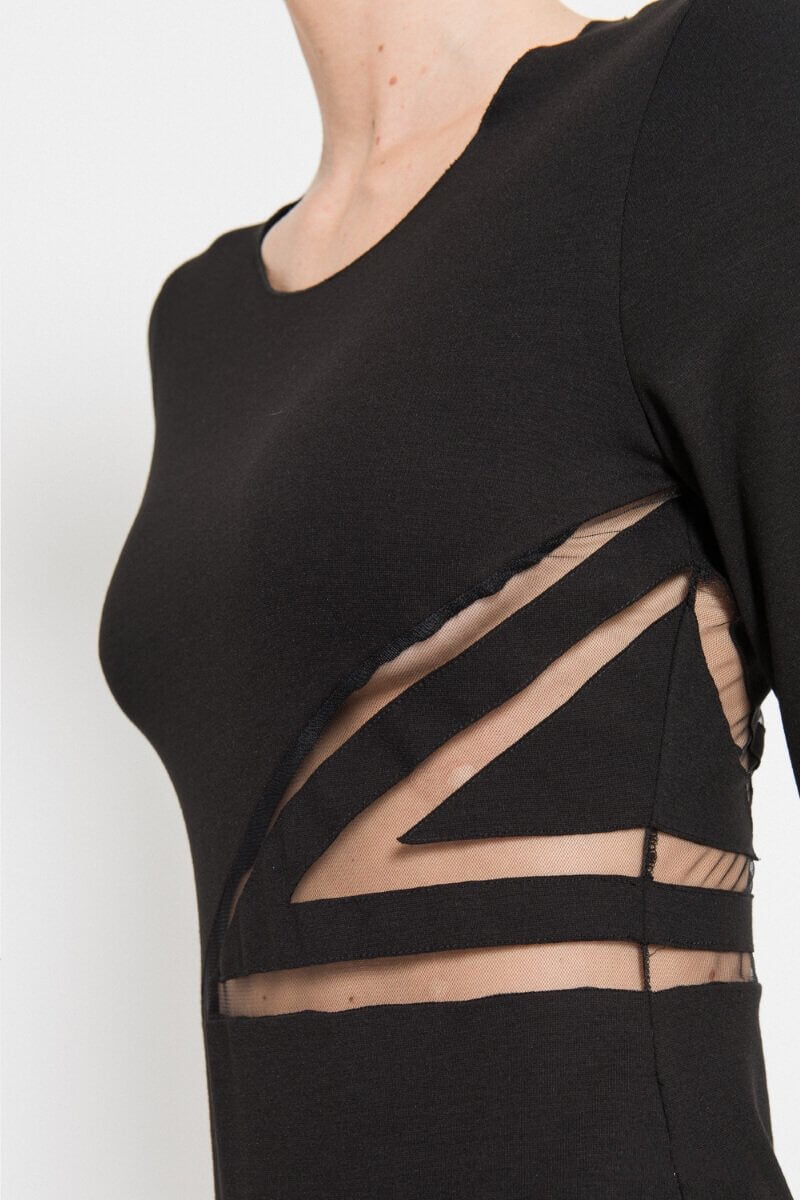 VESTIDO DETALHE TRANSPARENTE