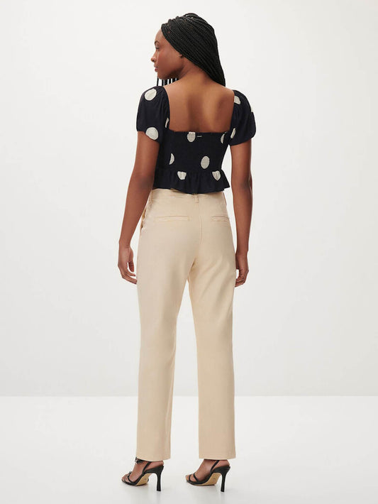 BLUSA CROP TOP ÀS BOLINHAS