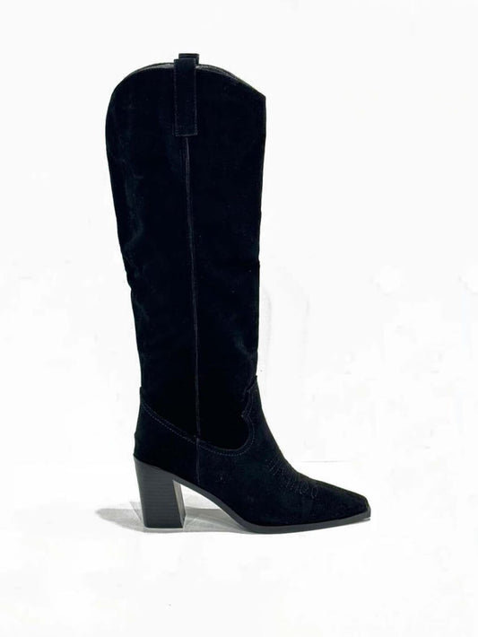 BOTAS CANO ALTO SALTO BLOCO PRETO