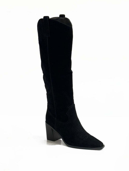 BOTAS CANO ALTO SALTO BLOCO PRETO