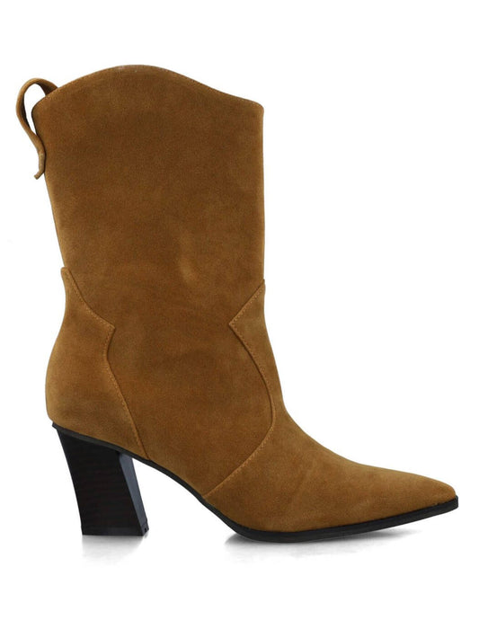 BOTAS CANO MÉDIO SALTO BLOCO CAMEL