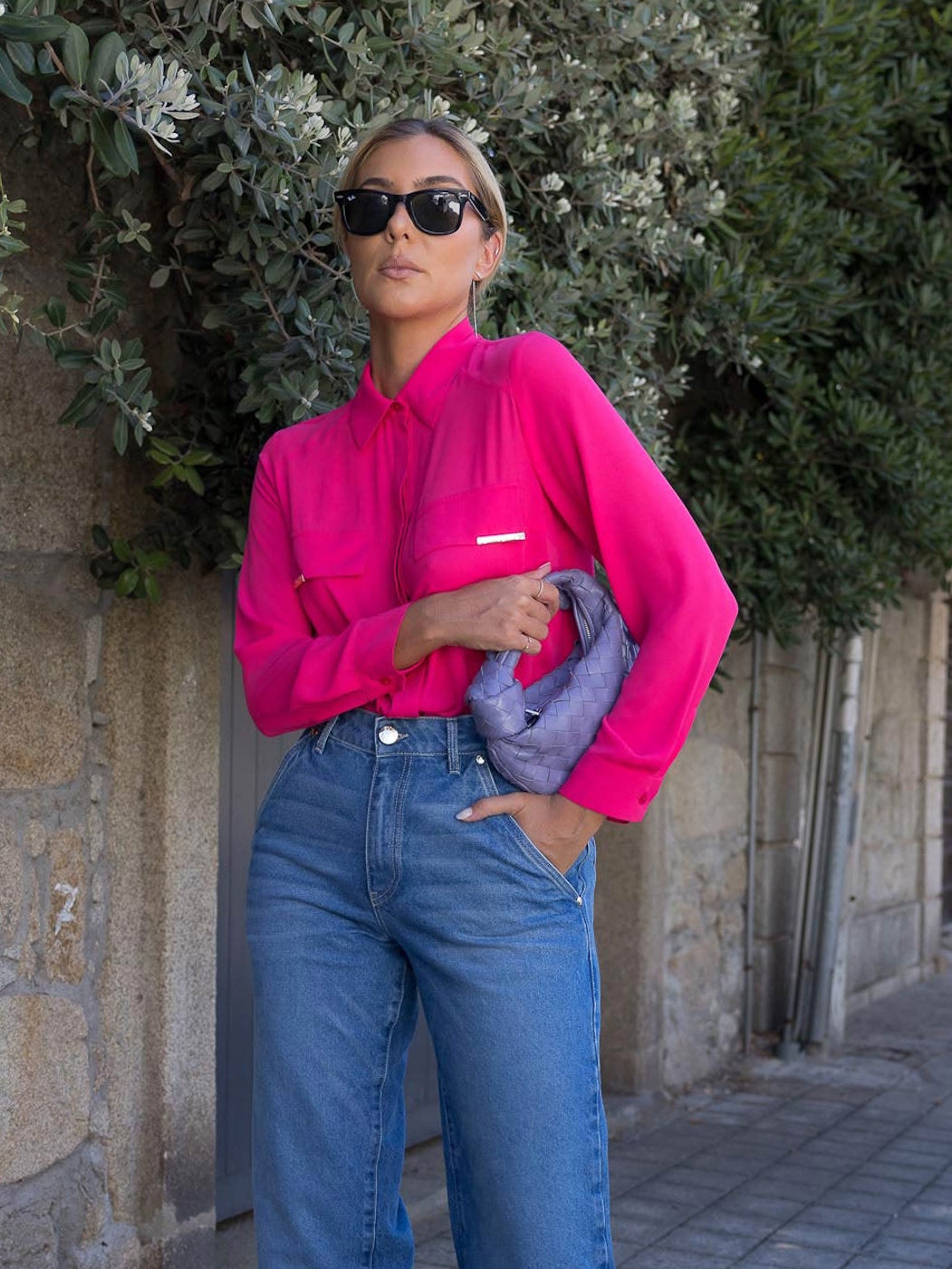 Blusa com pormenor Metálico