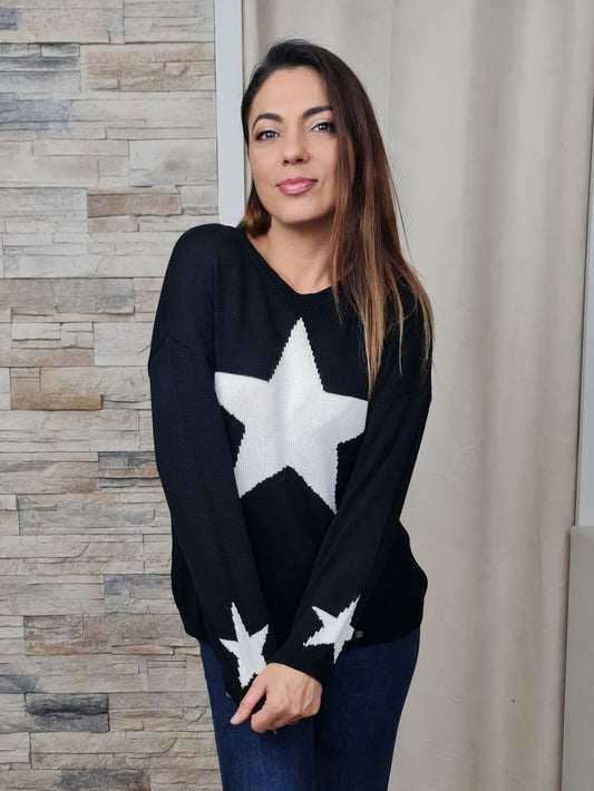 CAMISOLA ESTRELA PRETA