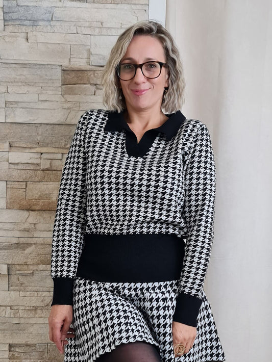 CAMISOLA PIED DE POULE