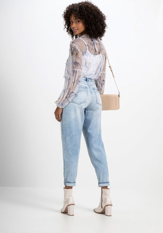 JOLOVERS_Camisola-Tule-Estampada-Perolas_9809L