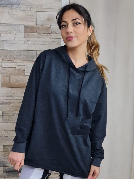 SWEATSHIRT "LS" CINZENTA