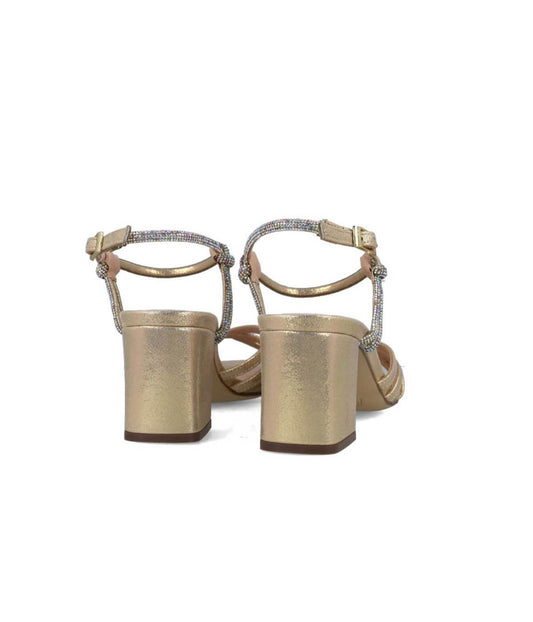 SANDÁLIA PULSEIRA TORNOZELO DOURADO