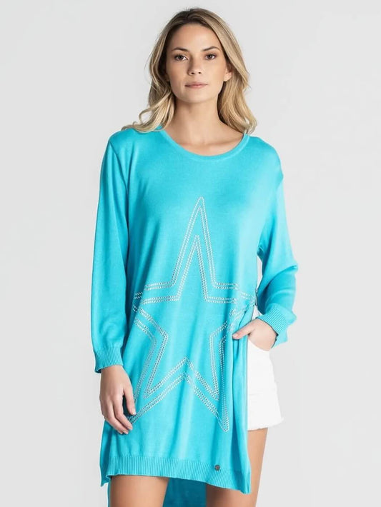 TÚNICA ESTRELA COM FECHOS LATERAIS