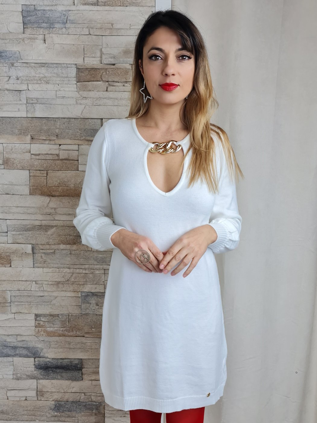 VESTIDO COLAR CORRENTE