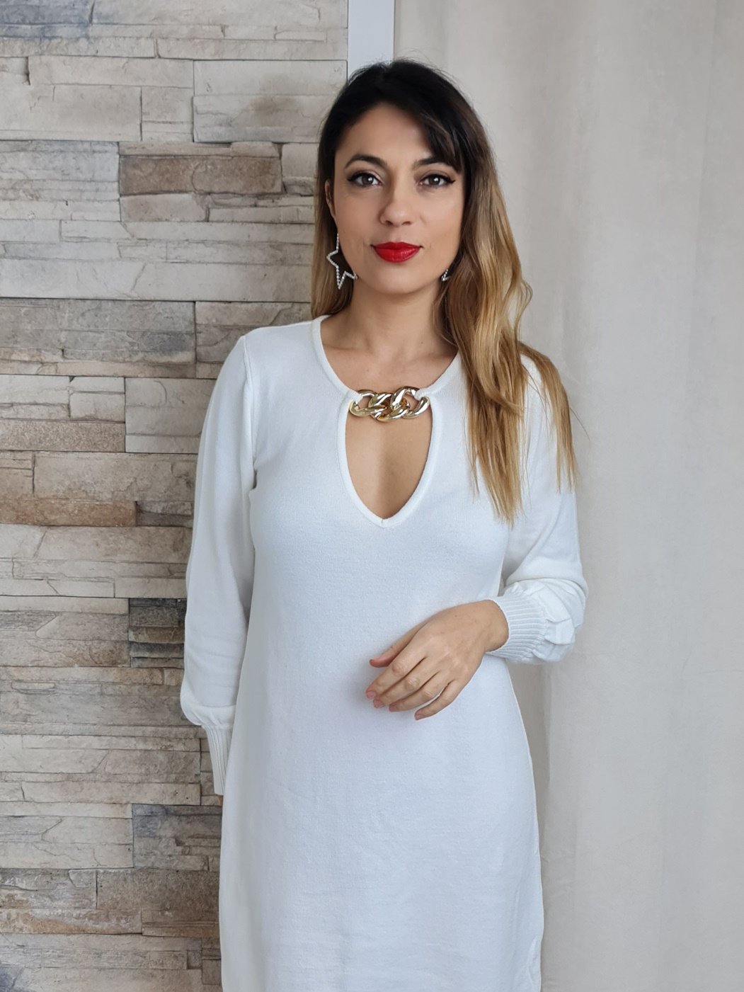 VESTIDO COLAR CORRENTE